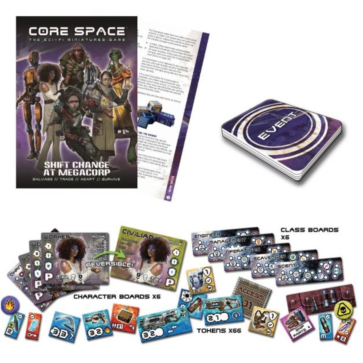 Battle Systems CORE SPACE SciFi Miniatures Game Shift Change at